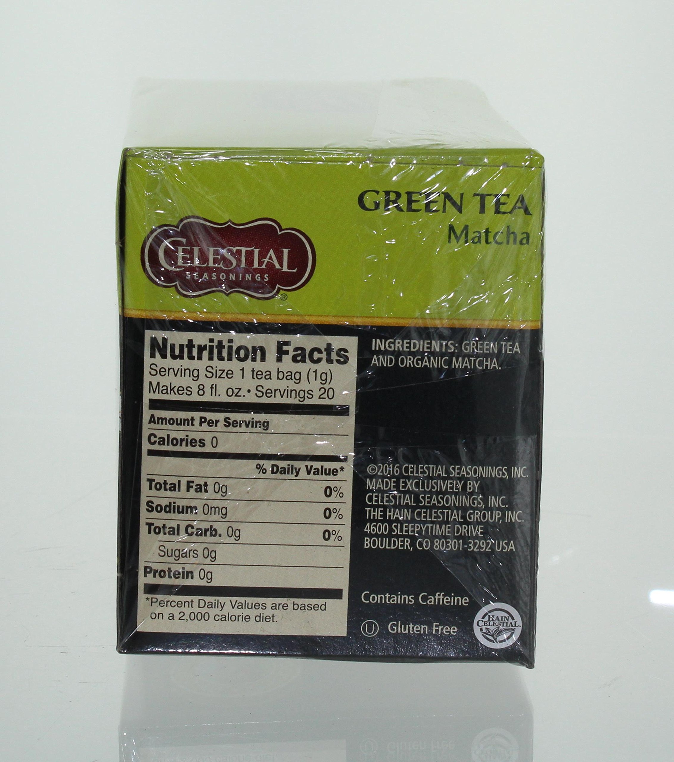 Celestial Seasonings Green Tea Matcha 20 Tea Bags 1 oz 29 g — view 2