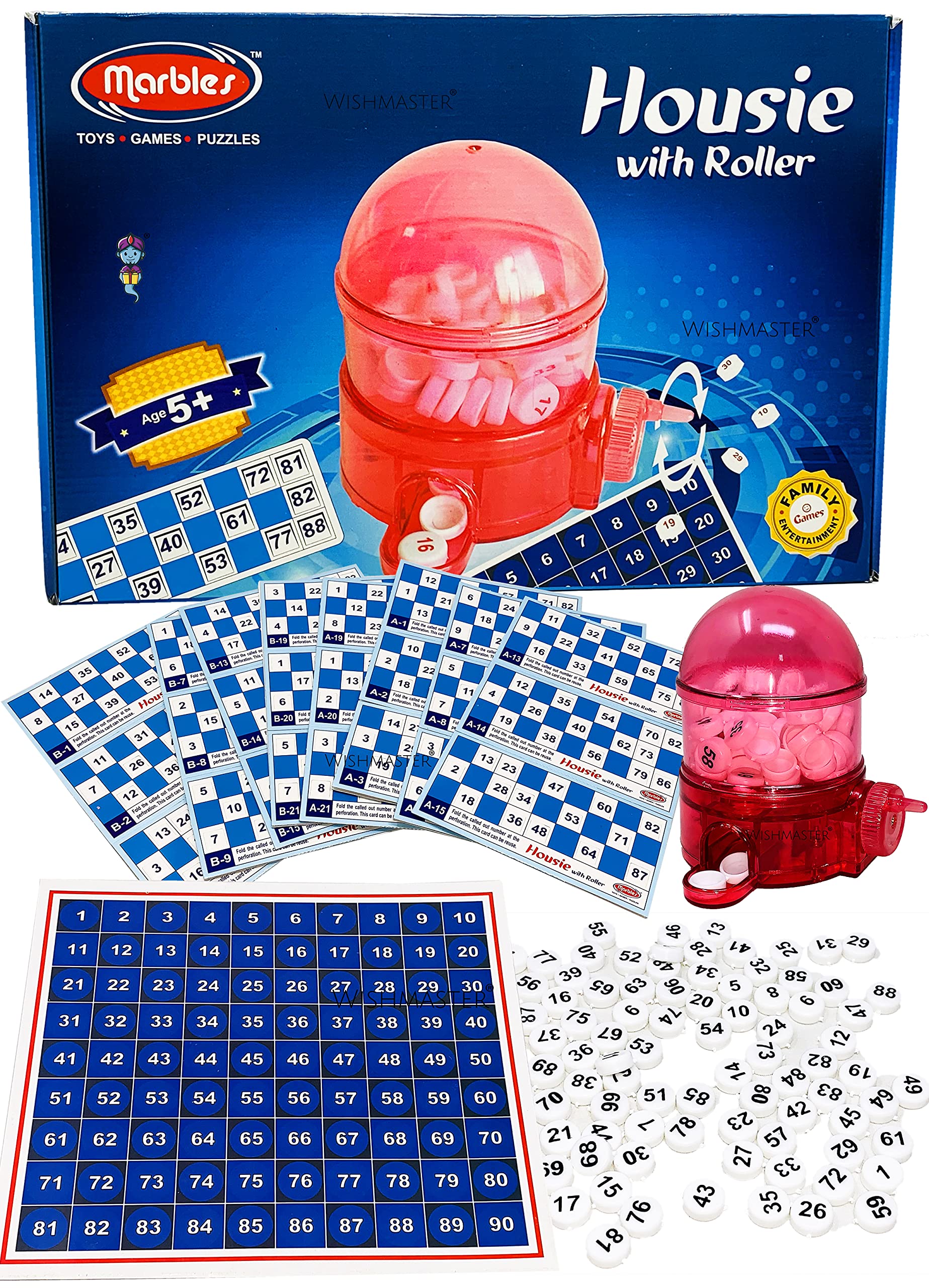 Buy Wishmaster Housie with Roller Family Entertainment Board Game