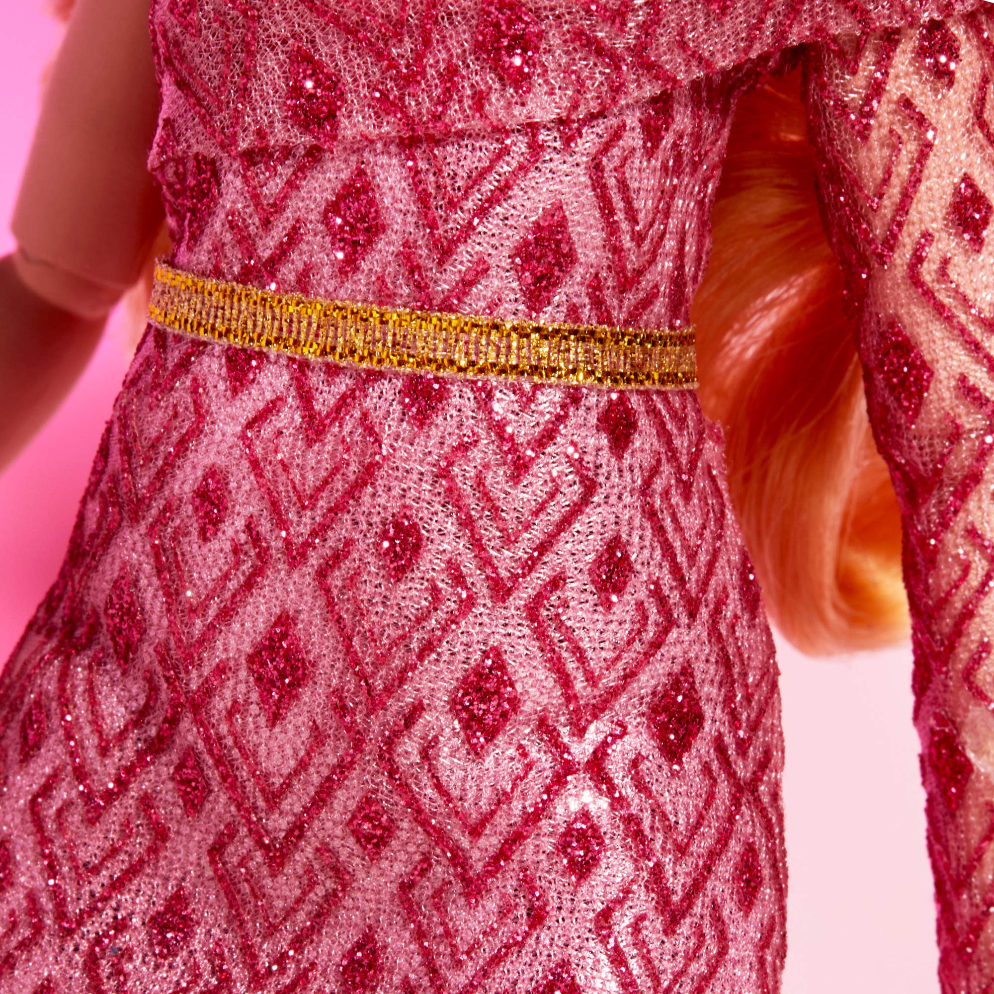 Disney Prinzessin Style Serie, Aurora Modepuppe, modernes Abendkleid mit Ohrringen, Handtasche und Schuhen, für Mädchen ab 6 Jahren
