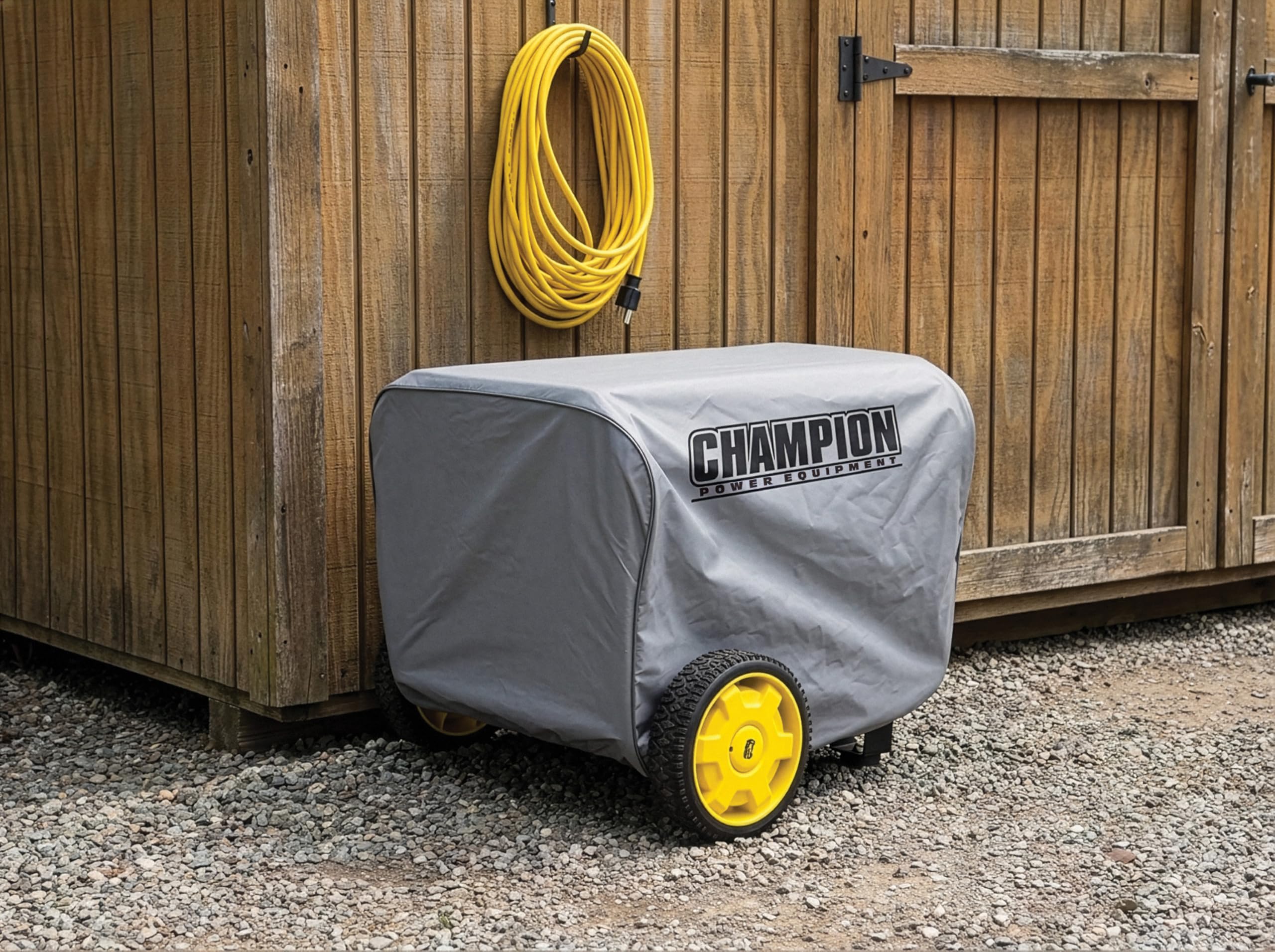 Champion Power Equipment C90011 Copertura resistente alle intemperie per generatori portatili 2800-4750 Watt grigio