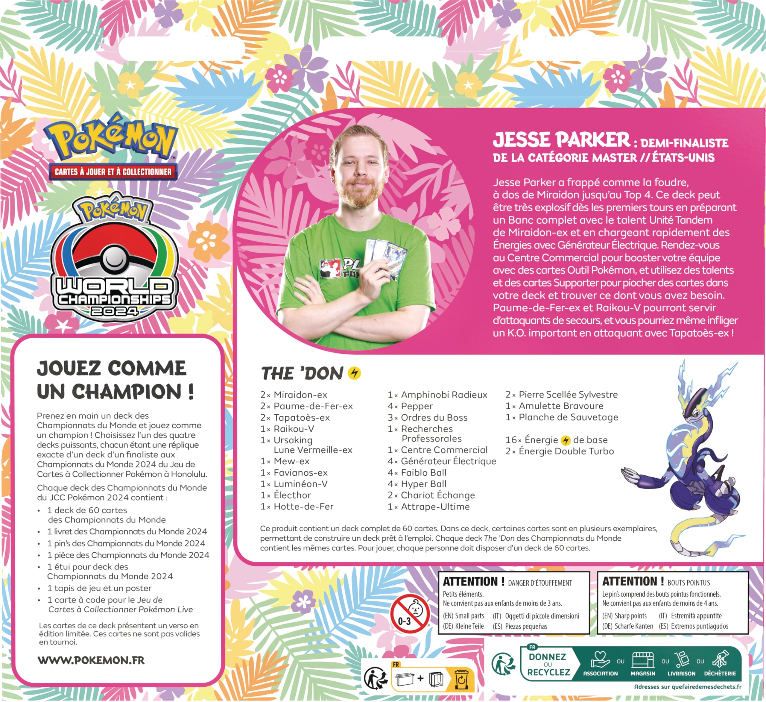 Pokémon: Deck des Championnats du Monde 2024 (Jesse Parker)