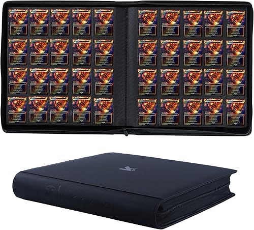 Carpeta de tarjetas intercambiables de 2000 bolsillos, 20 bolsillos compatible con MTG, tarjetas deportivas y otras tarjetas de intercambio de