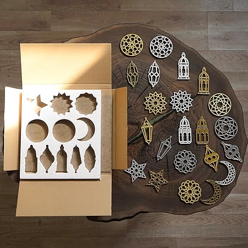 Miniatura 3 de 22 adornos brillantes de Ramadán, decoración de Ramadán, decoración de Eid, regalos de Eid, Ramadán Kareem, Ramadán Mubarak, Eid Mubarak, arte de