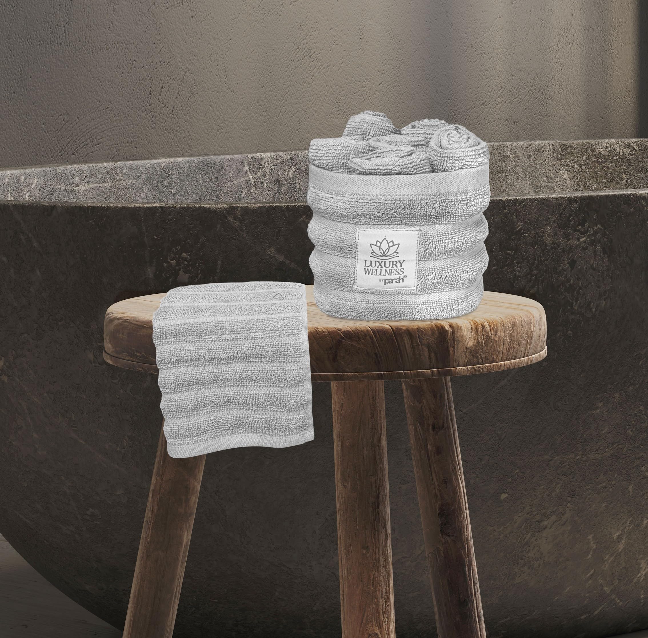 PARAH | Set 36 Lavette 30x30 cm –100% Cotone di Alta Qualità – Alta Qualità, Morbide e Assorbenti – Con Contenitore – Collezione Luxury Wellness