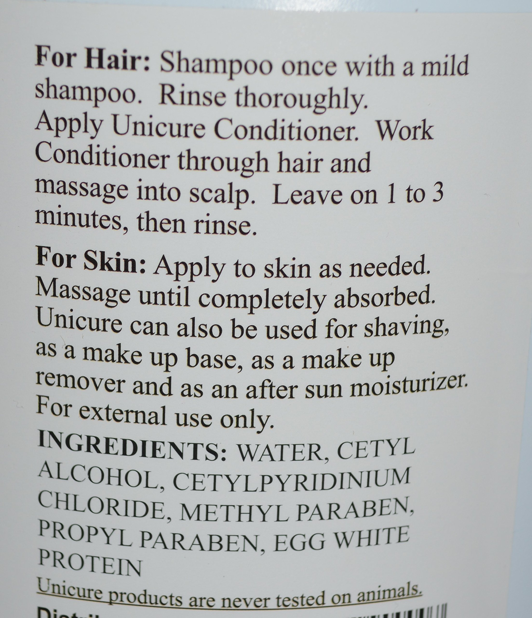 Unicure Hair and Skin Conditioner Gallon Fragrance Free 2 Gallons product thumbnail 5