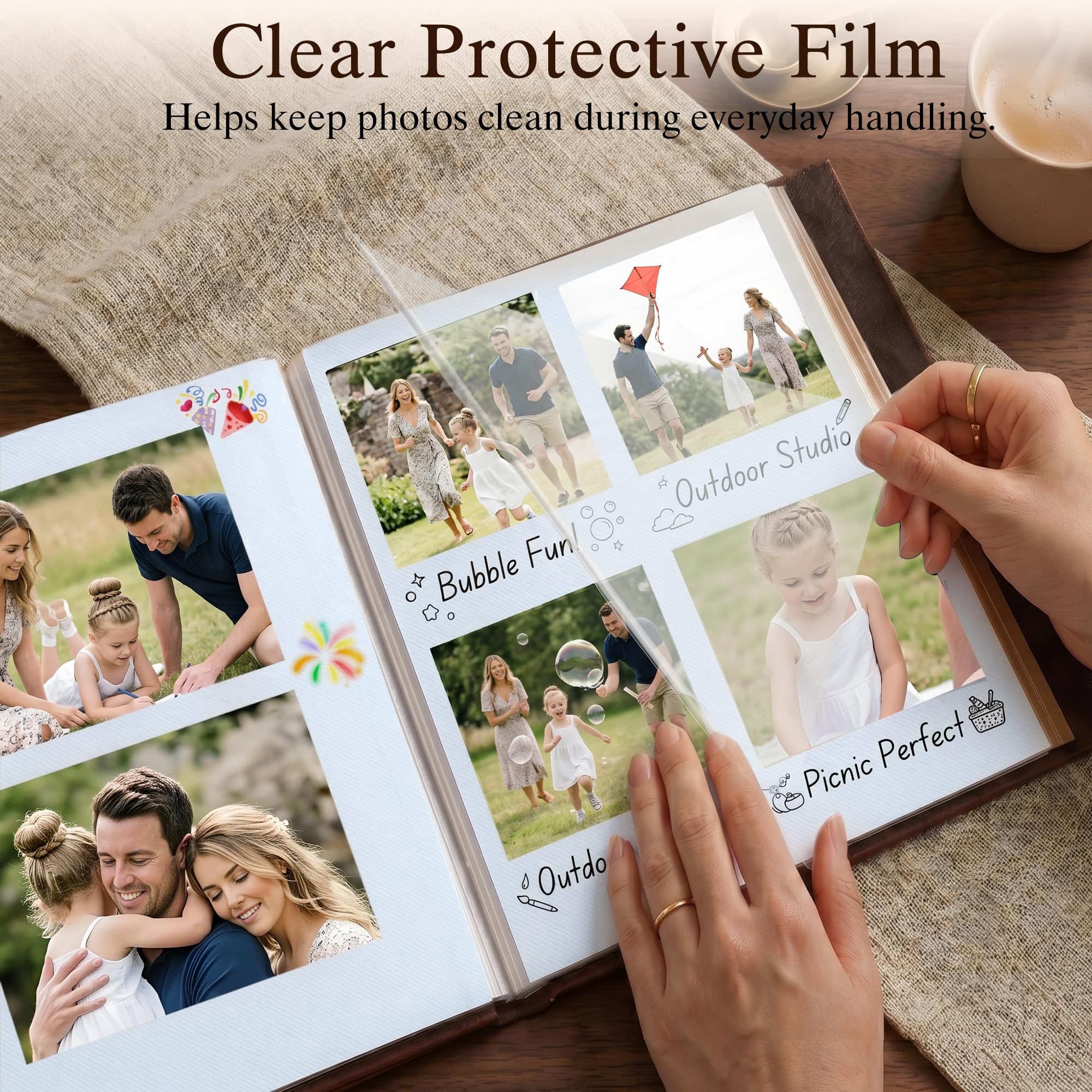 Zoview Red Brown Photo Album - Self Adhesive -3