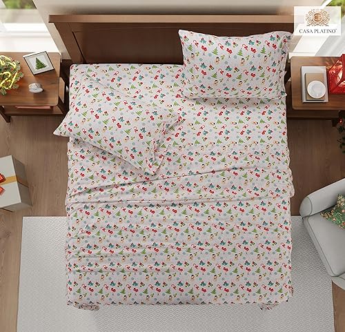 Miniatura 4 de Casa Platino Juego de sábanas de 4 piezas tamaño Queen, ultra suaves y transpirables, sábanas de microfibra cepillada, juego de sábanas tamaño