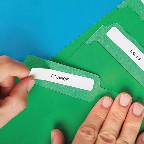 Miniatura 8 de DYMO Etiquetas de archivo de suspensión de LabelWriter auténticas 0.472 in x 1.969 in Rollo de 220 etiquetas fáciles de despegar Autoadhesivas