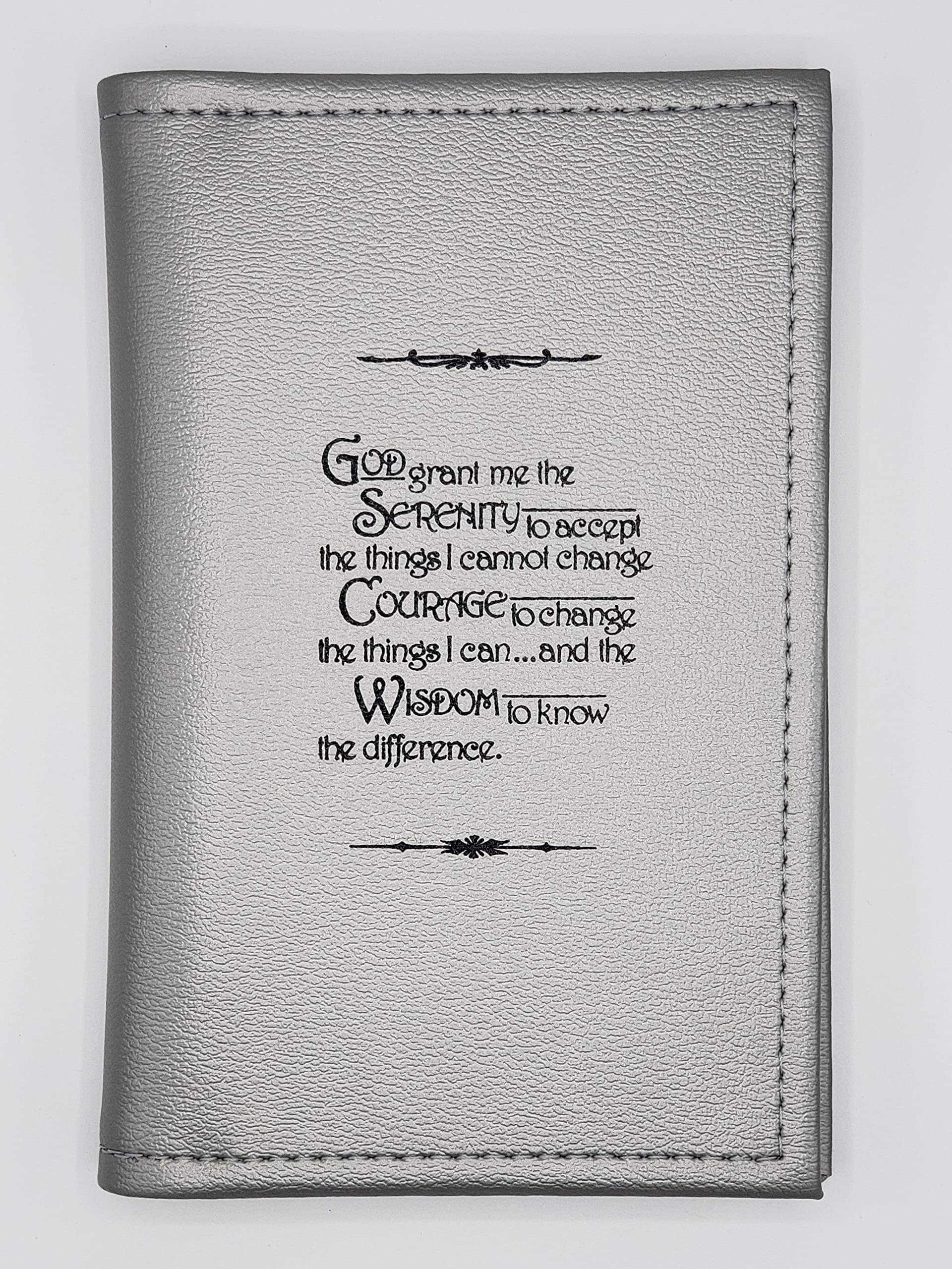 Alcoholics Anonymous AA Soft Paperback Big Book Cover Serenity Prayer Nickel