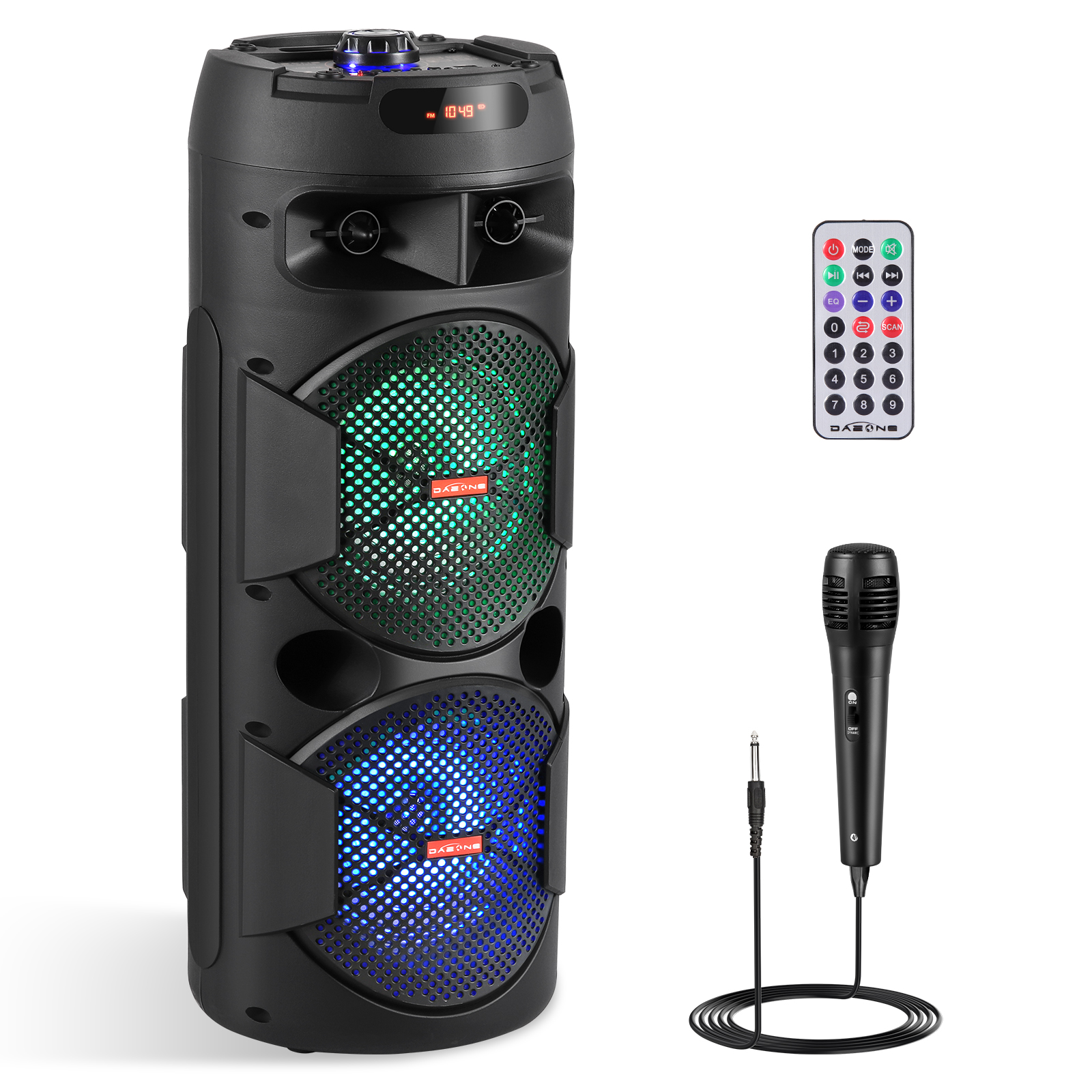 Amazon.com: ROXAAN Dual 6.5'' Wireless Bluetooth Party Speakers