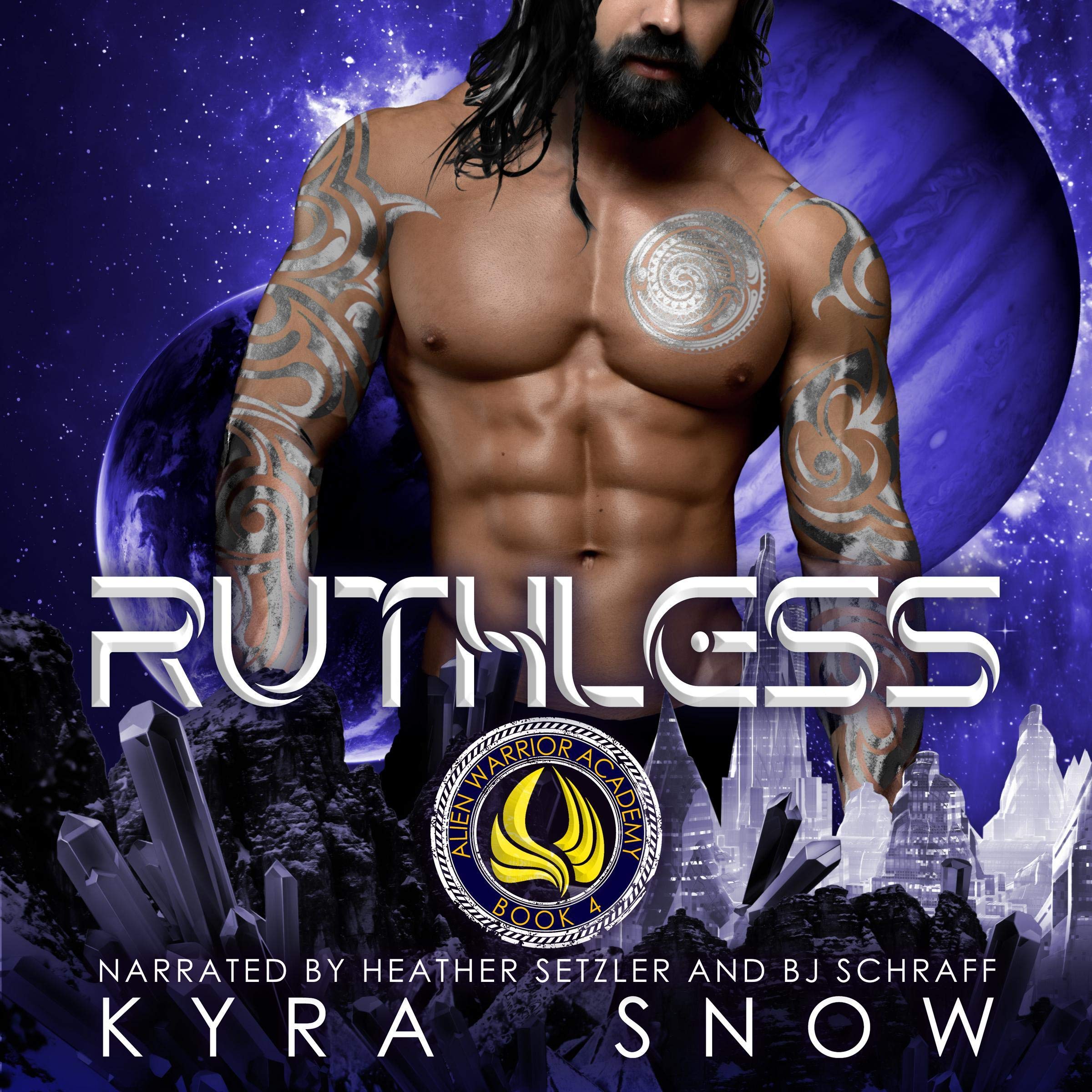 Cover art for Ruthless: A Sci-Fi Academy Romance (Alien Warrior Academy, Book 4)