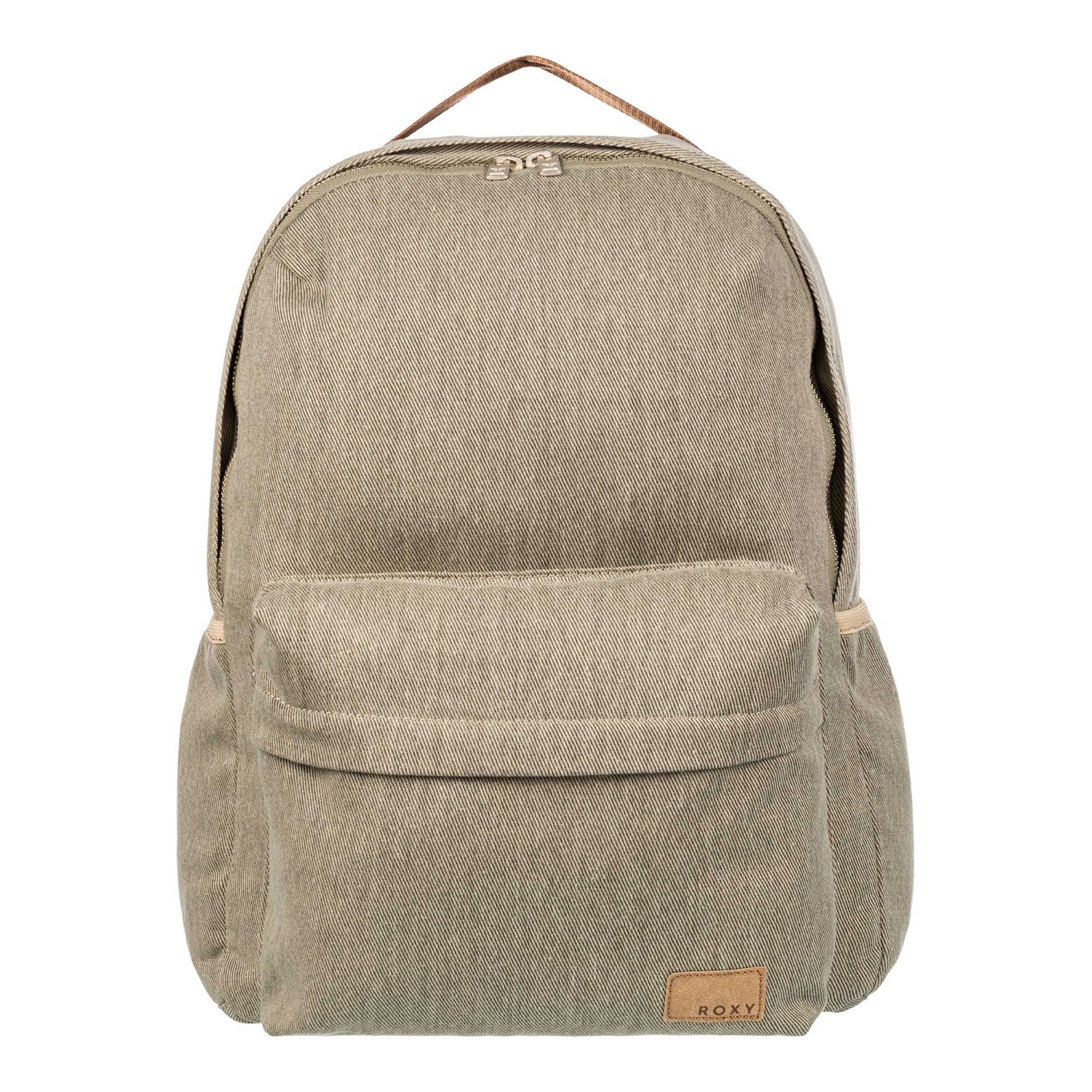 Roxy Party Waves - Mochila pequeña y compacta con almacenamiento exterior y correas ajustables, pergamino, 15 L