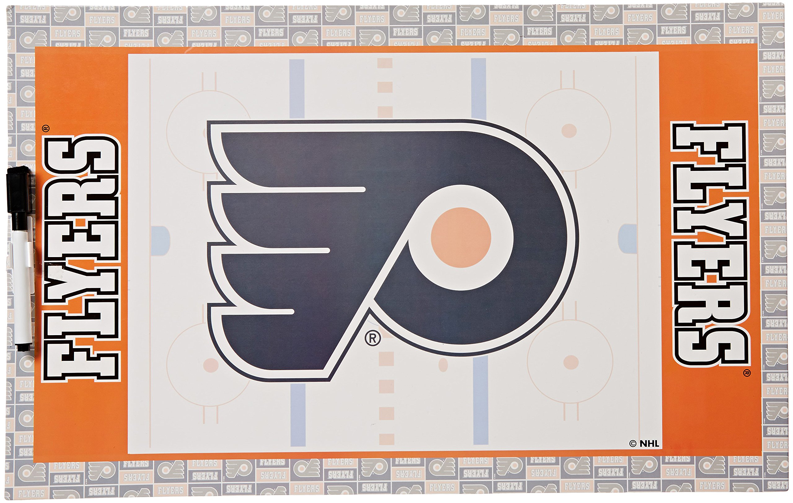 Aimant mural effaçable à sec Philadelphia Flyers tableau blanc magnétique de hockey NHL