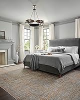 Vista 37 de Loloi Jean Stoffer Katherine Collection KES-02 Ocean/Coral 2'-7'' x 10'-0'', .25" Pile Height, Runner Rug