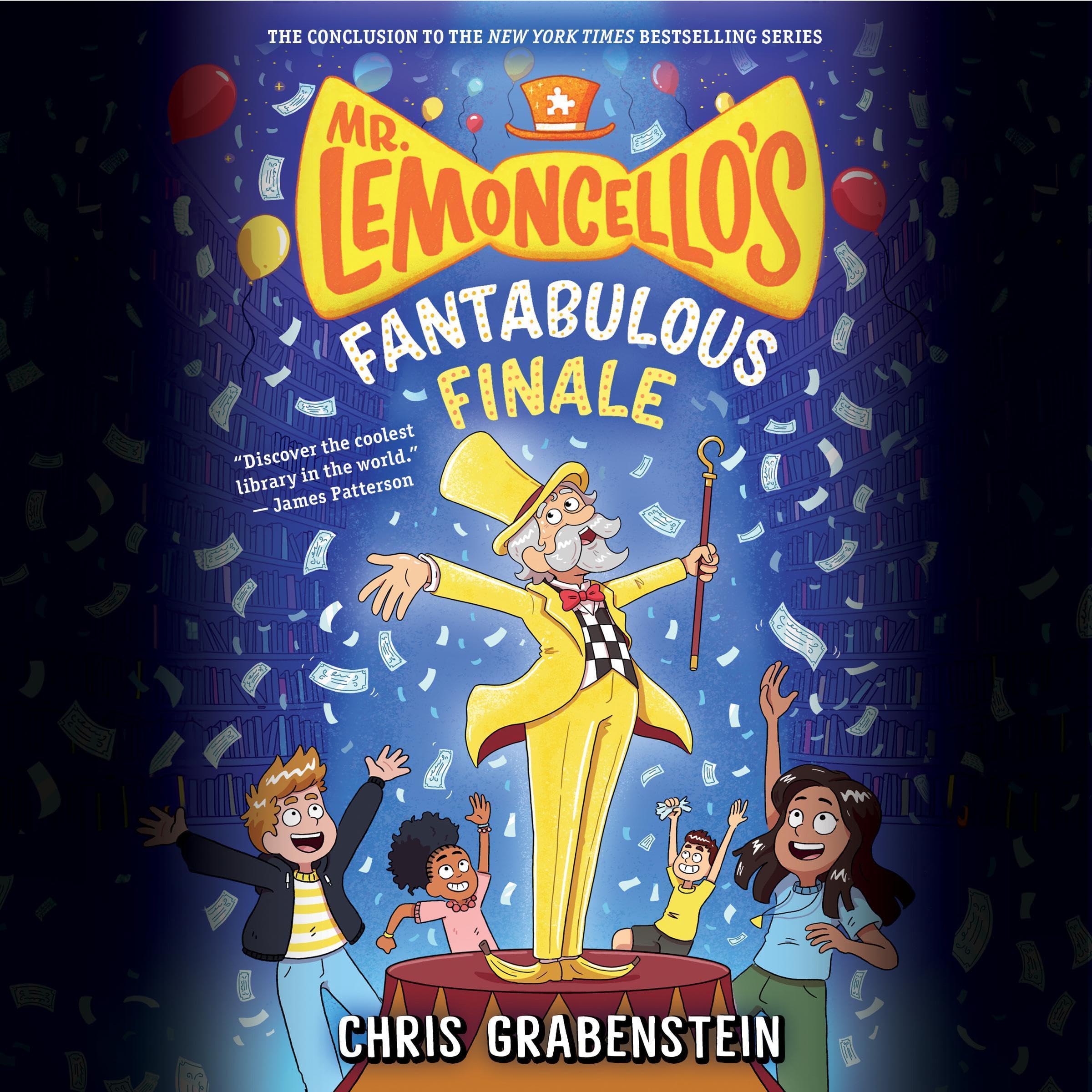 Cover art for Mr. Lemoncello's Fantabulous Finale