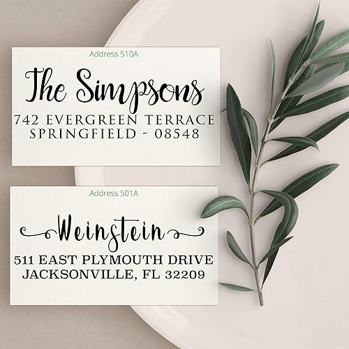 Miniatura 2 de Sello de dirección | Sello de dirección personalizado | Más de 10 diseños para elegir! | Personalizado | Correo de dirección de devolución