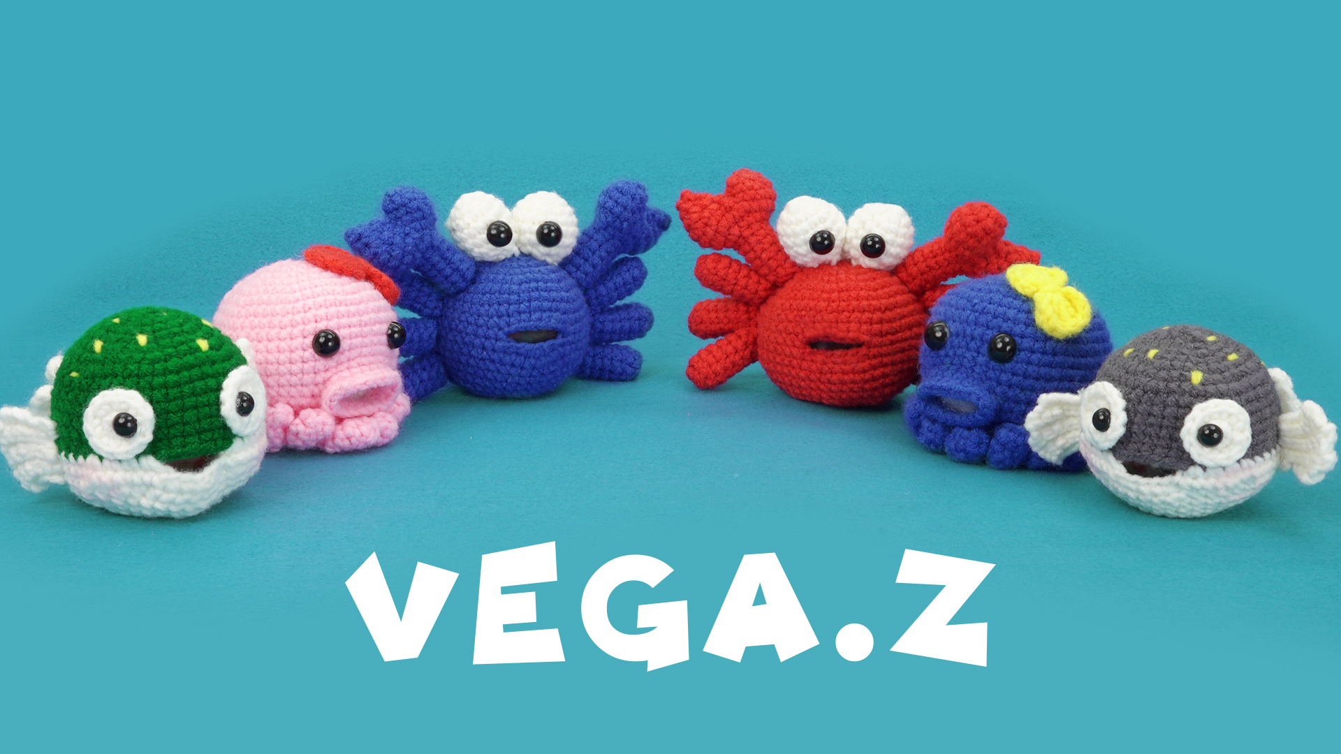Watch Vega.Z Crochet kit-Octopu/Crabs/Blowfish on Amazon Live