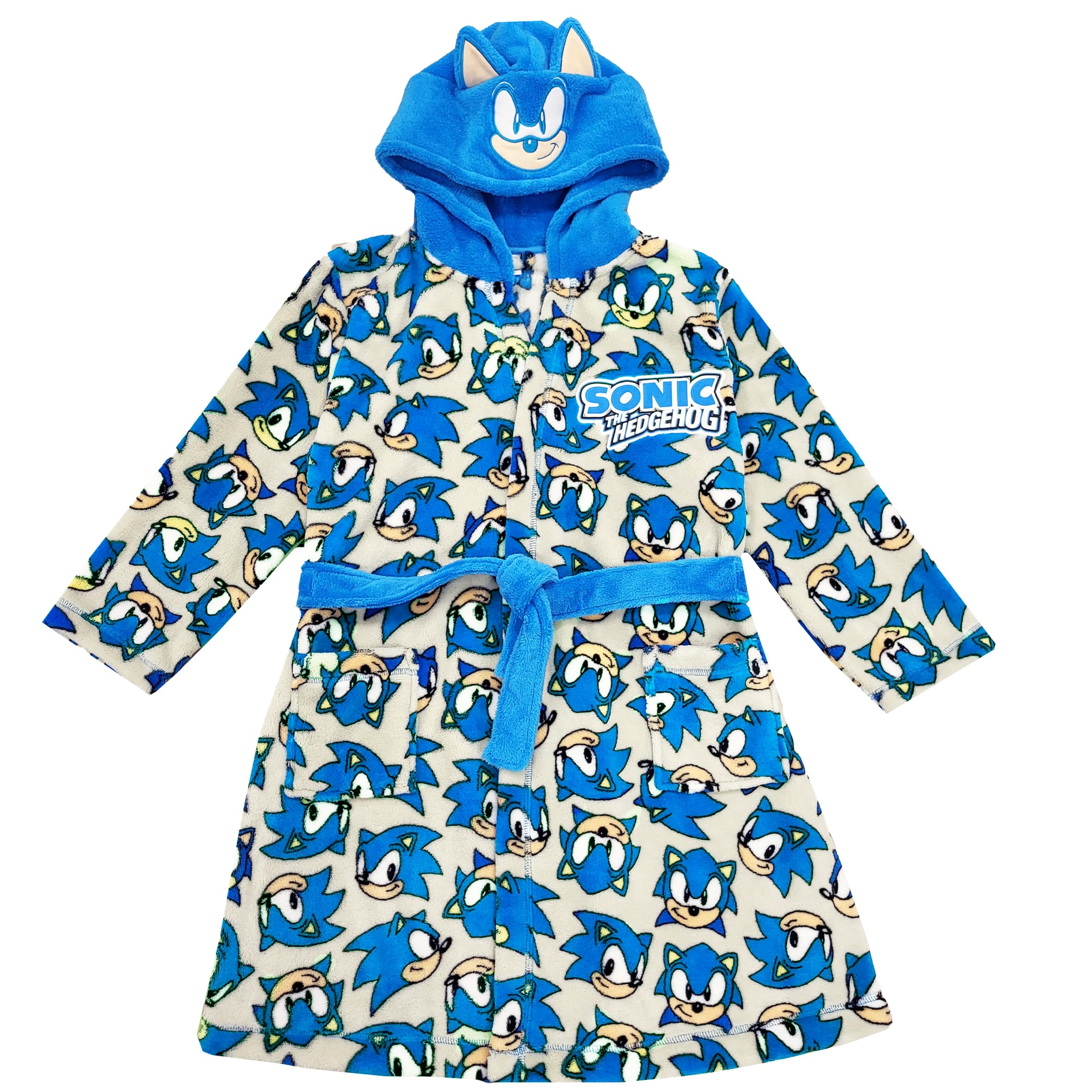 Sonic The Hedgehog Albornoz para niños con estampado