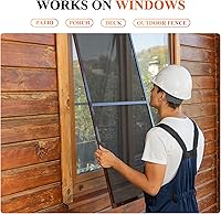 Vista 7 de Repuesto de mosquitero negro a prueba de mascotas.