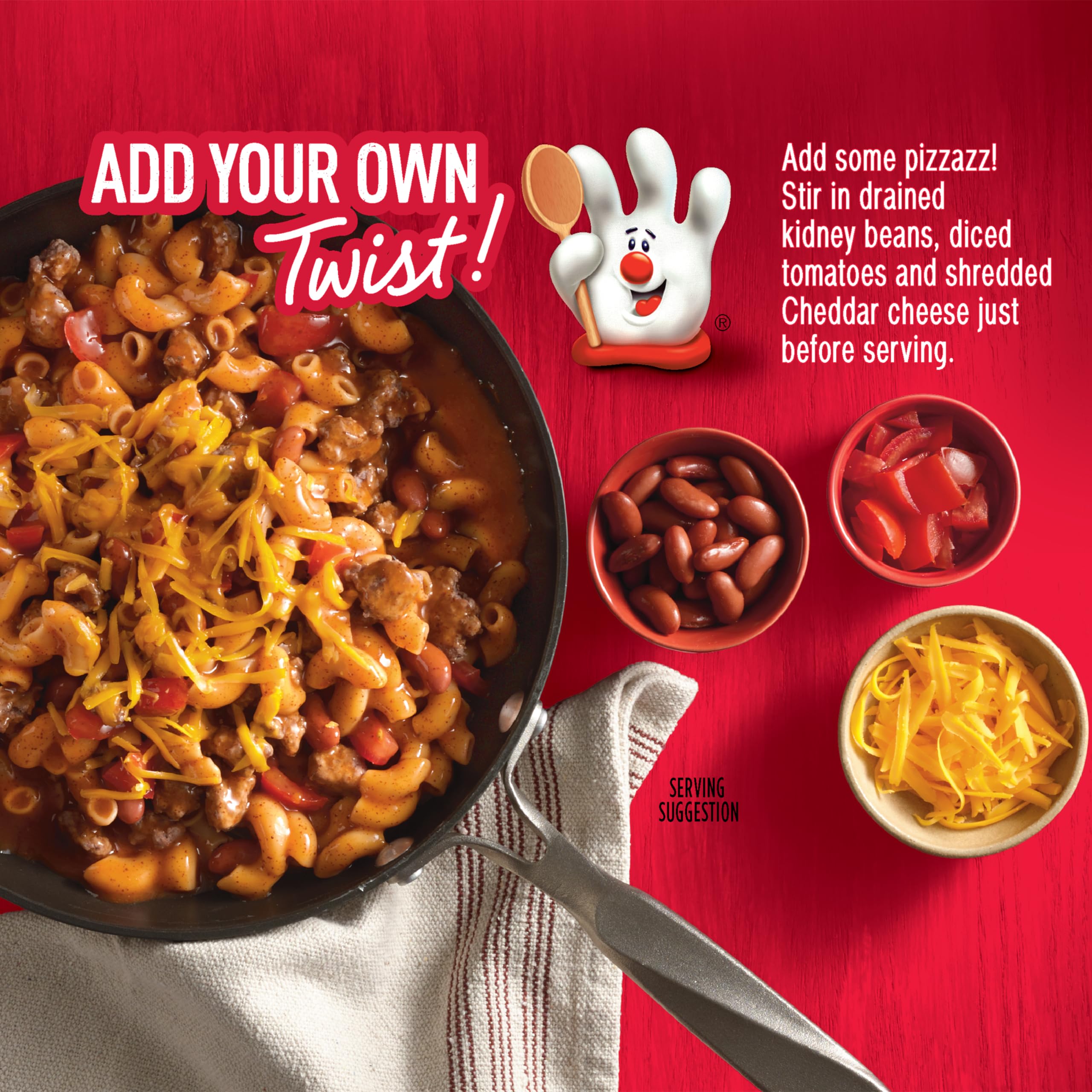 Hamburger Helper Chili Macaroni Pasta Meal (5.2 oz - 12 Pack) No Artificial Flavors, Ready in 3 Easy Steps, Quick Meals for Midweek Dinners, Busy Evenings & Families On-the-Go