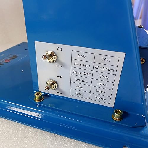 Miniatura 5 de Mini tabla rotatoria 22.0 lbs de la soldadura del posicionador BY-10 de la soldadura con el mandril 110V del torno K01-63