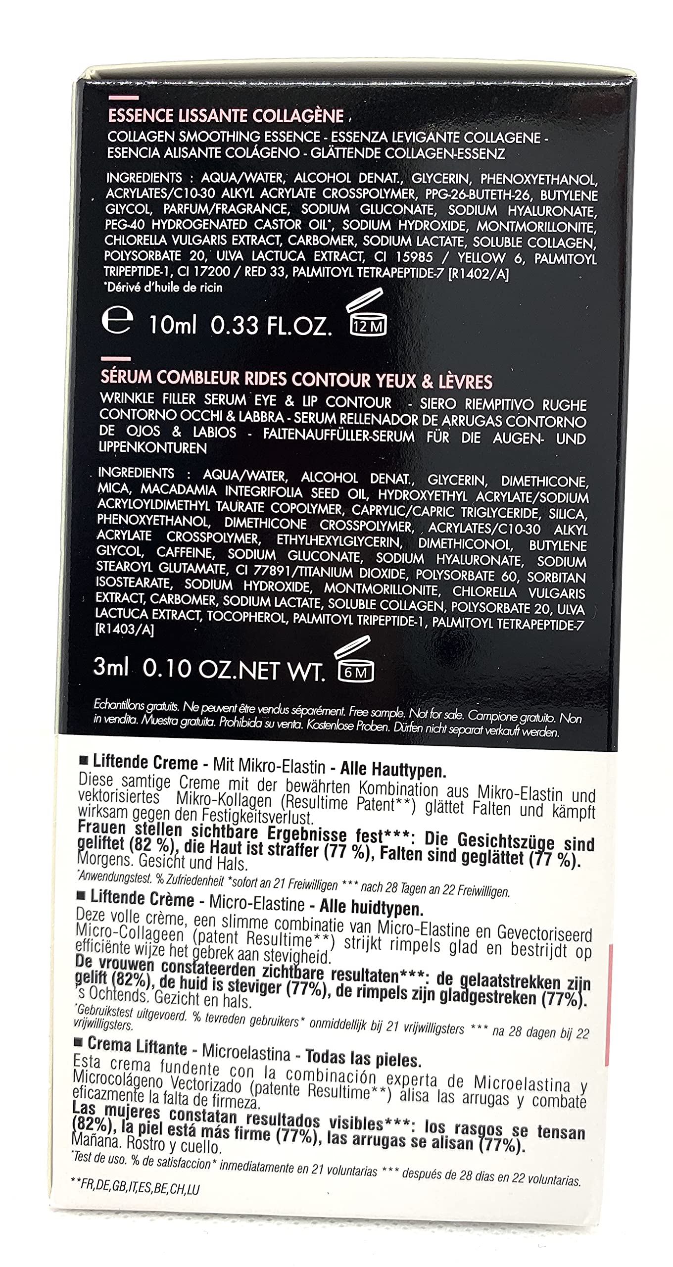 Resultime Crème Liftante Micro-Elastine 50ml pour Peau Normale, Peaux Matures, Peau Mixte, Peau Sèche
