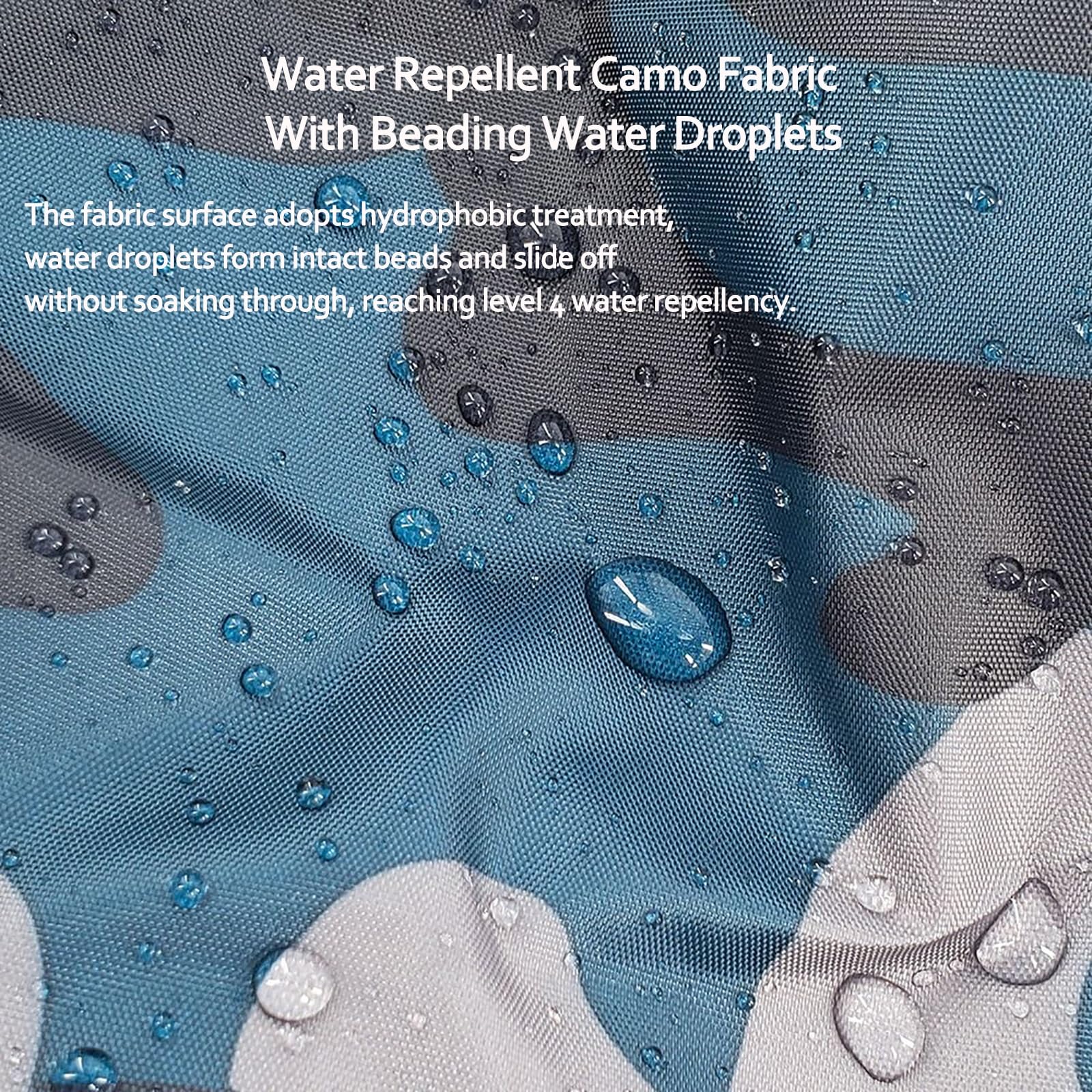 Bâche De Canoë Camouflage Bleu, Taille 8 : 210 Cm-600 Cm en Option, Tissu Oxford De Protection Solaire, Dispositif À Cordon Élastique, for Toutes Les Saisons(270-300cm)