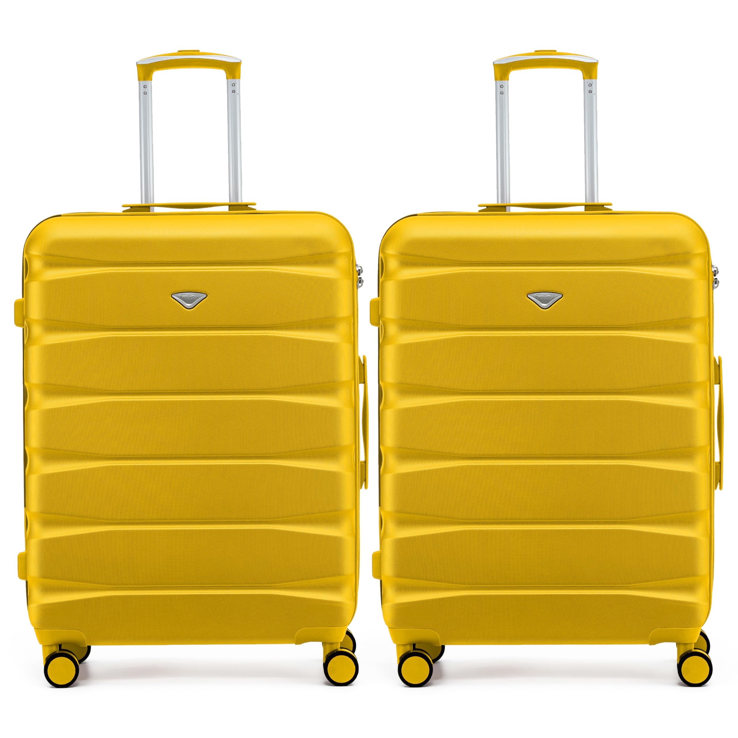 Flight Knight Underseat Cabin Suitcase 45x36x20cm | Free Hand Luggage for EasyJet & Wizz Air | Lightweight ABS Hard Shell with 8 Silent-Glide Spinner Wheels | Max Space Travel Bag — view 90