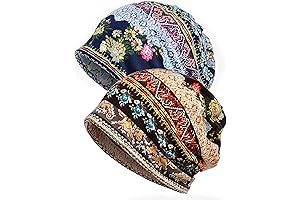 ELLEWIN Soft Cotton Summer Beanie Hippie Head Scarf