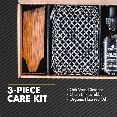 Miniatura 4 de FINEX Kit de cuidado de hierro fundido de 3 piezas