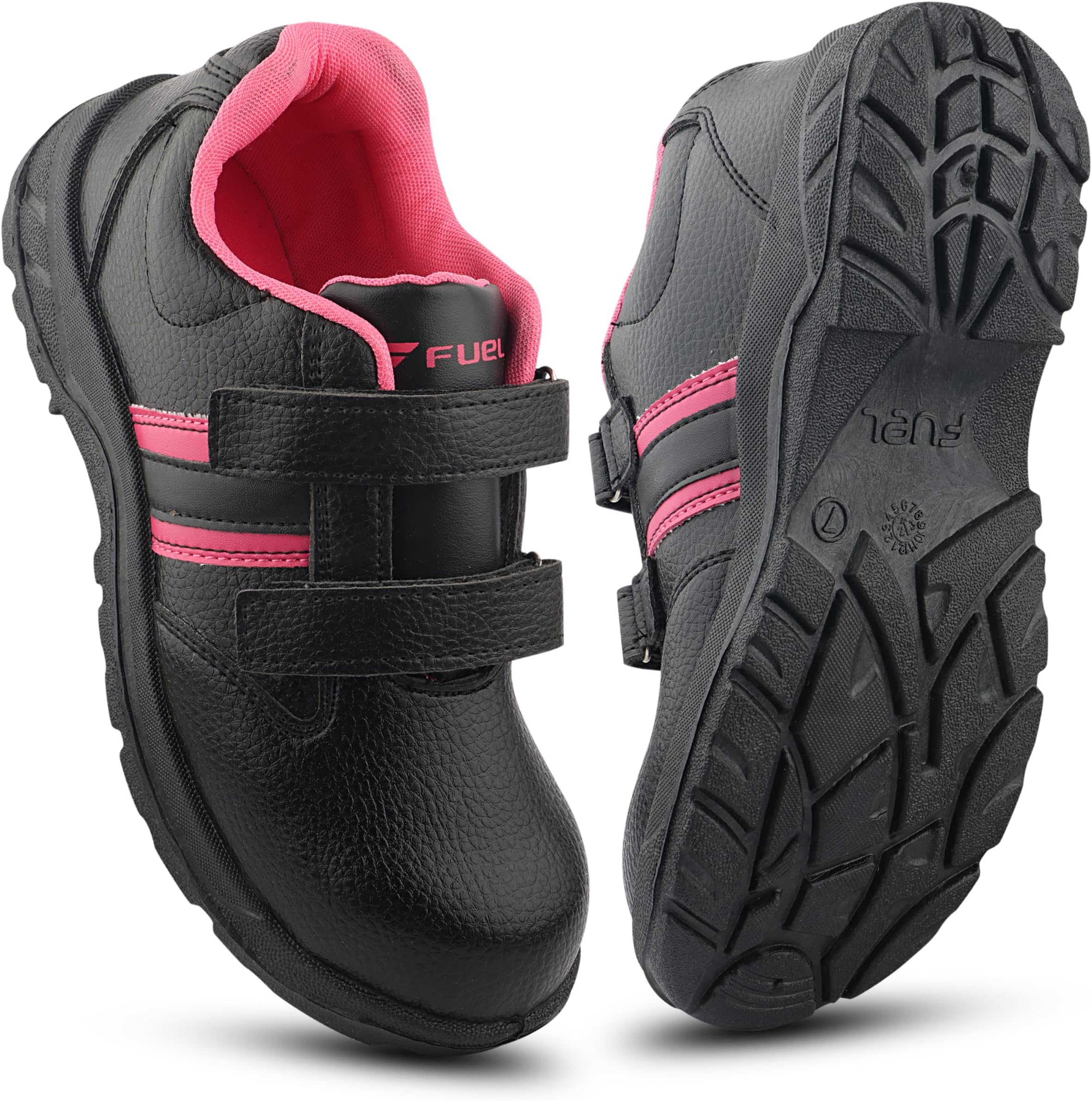 Riga Leather Industrial Safety Shoes for Women, PVC Single Density Sole, 100J Steel Toe Work Boots, Anti-Slip & Durable Heavy Engineering Footwear for Warehouse & Site Work
