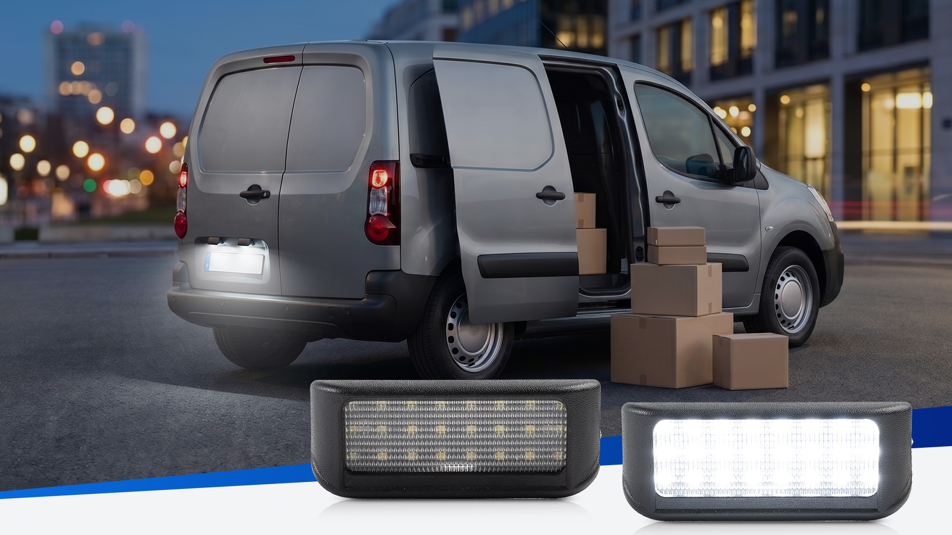 Attisfiera LED Kentekenplaatverlichting – 2 Stuks, Voor Expert, Berlingo, Dispatch, Vivaro, Proace, Zafira Life En Meer
