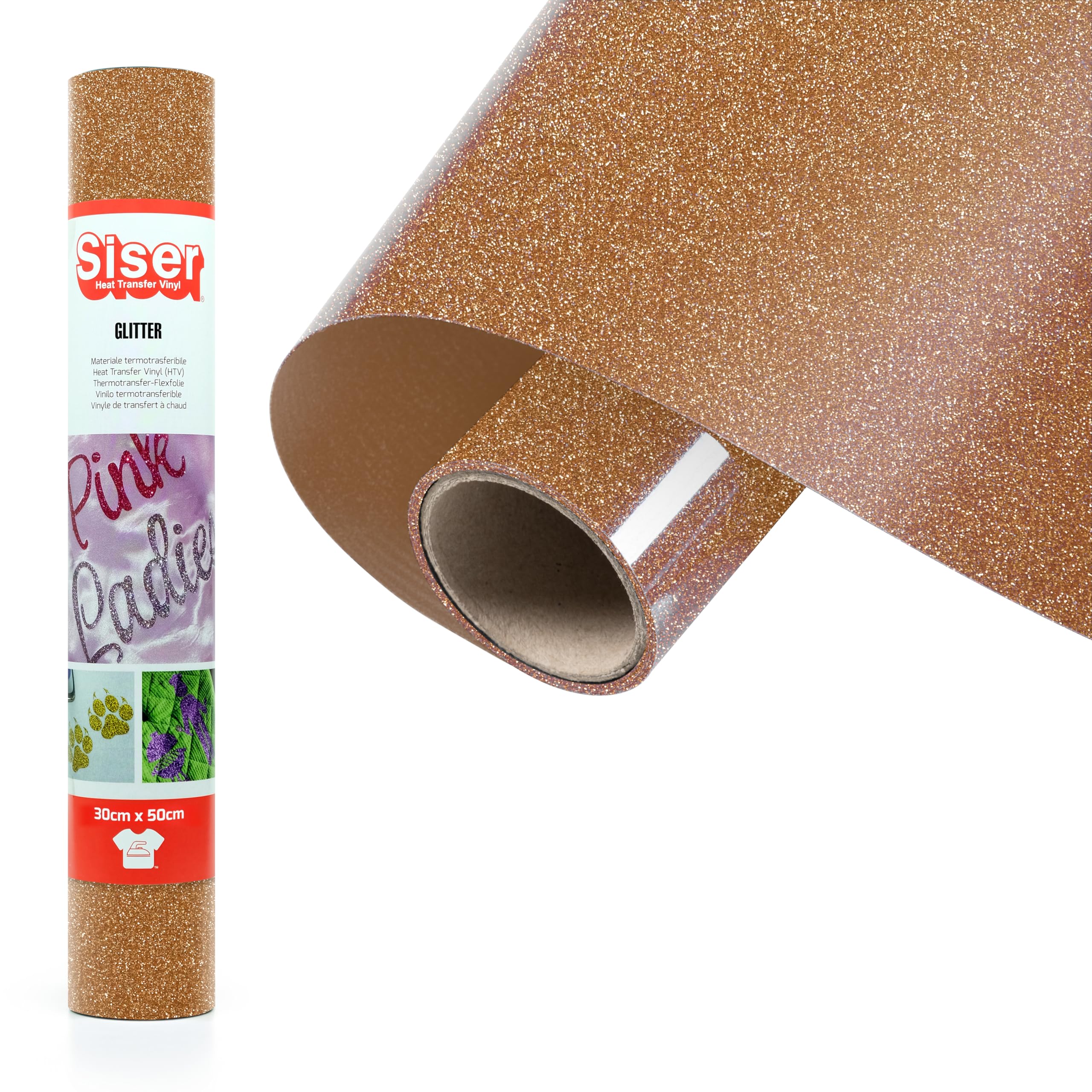 Siser® Glitter Tawny Heat Transfer Vinyl 50x30cm
