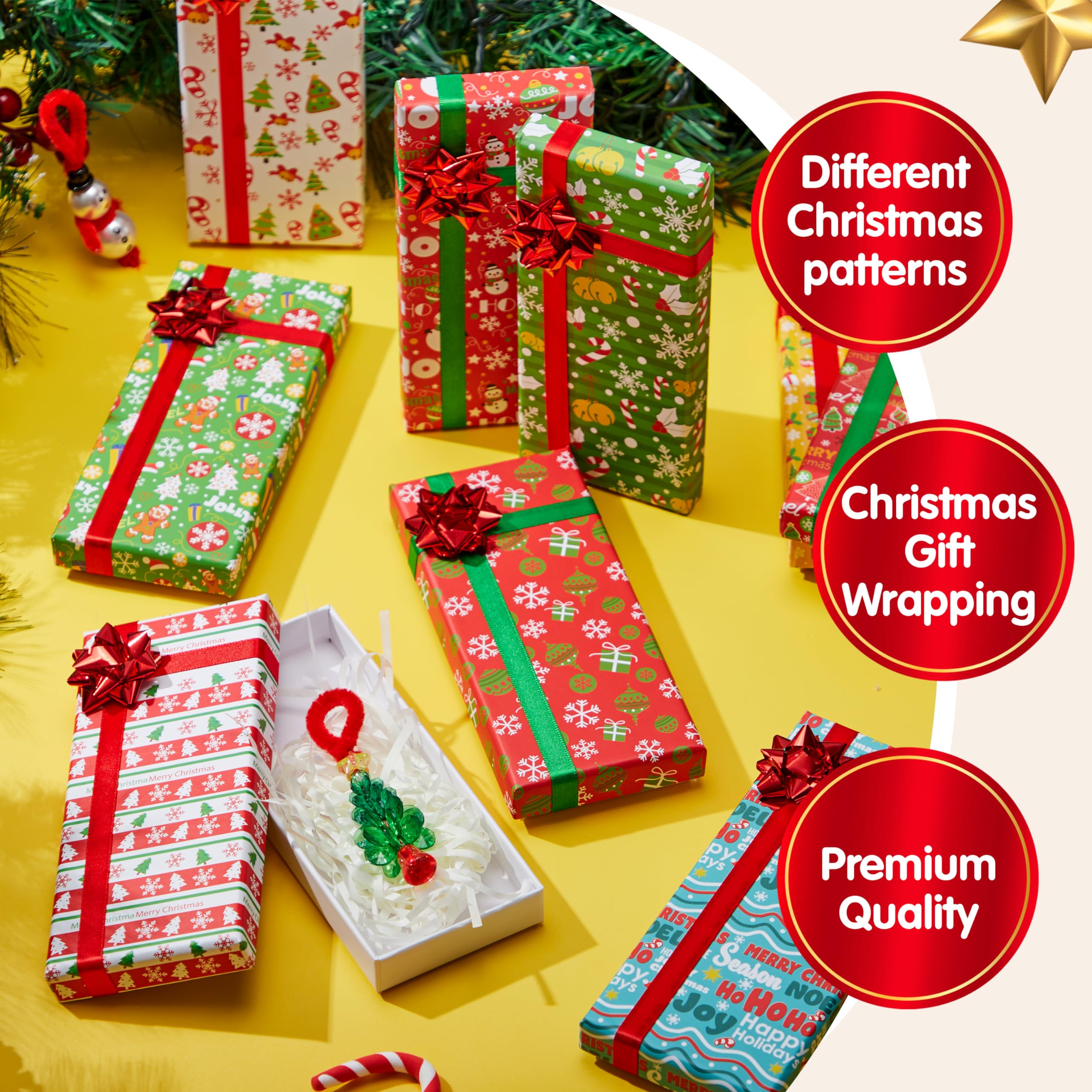 JOYIN Lot de 10 cadeaux de fête de Noël anti-claquement avec flocons de neige rouges de luxe pour enfants et adultes, fêtes de Noël, dîners et vacances JOYIN Lot de 10 cadeaux de fête de Noël anti-claquement avec flocons de neige rouges de luxe pour enfants et adultes, fêtes de Noël, dîners et vacances