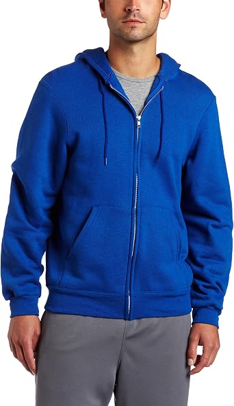 Soffe mens Classic Midweight Fleece Zip Hoodie Sweatshirt