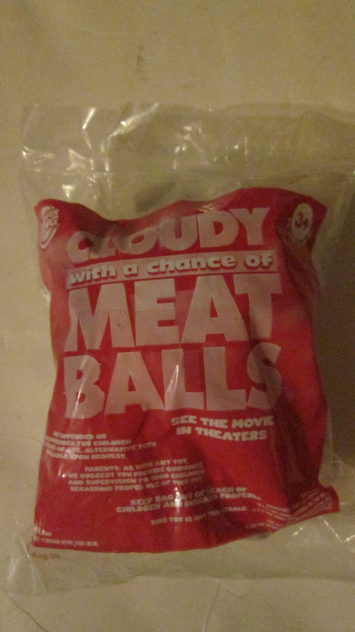 Burger King Cloudy with a Chance of Meatballs Walking TV Set Toy 2009