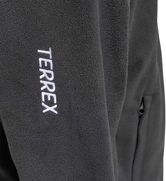 adidas Erkek Terrex Multi Essentials Tam Fermuarlı Polar Sweatshirt, siyah, M