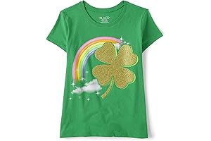 Girls Lucky Girl St Patrick's Day Shirt