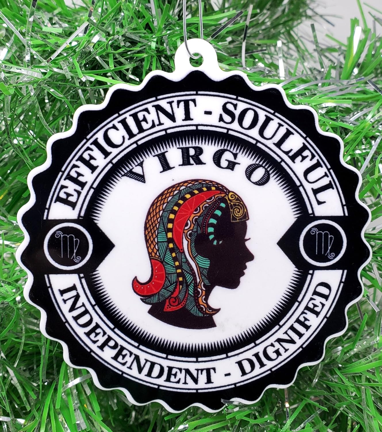 Virgo Ornament Zodiac Sign Christmas Ornament (A13