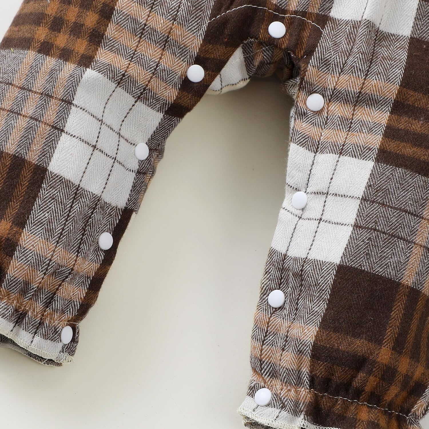 Newborn Infant Baby Girl Clothes Fall Winter Plaid Long Sleeve Jumpsuit One Piece Romper Bodysuit Baby Overalls Outfits - Image 7