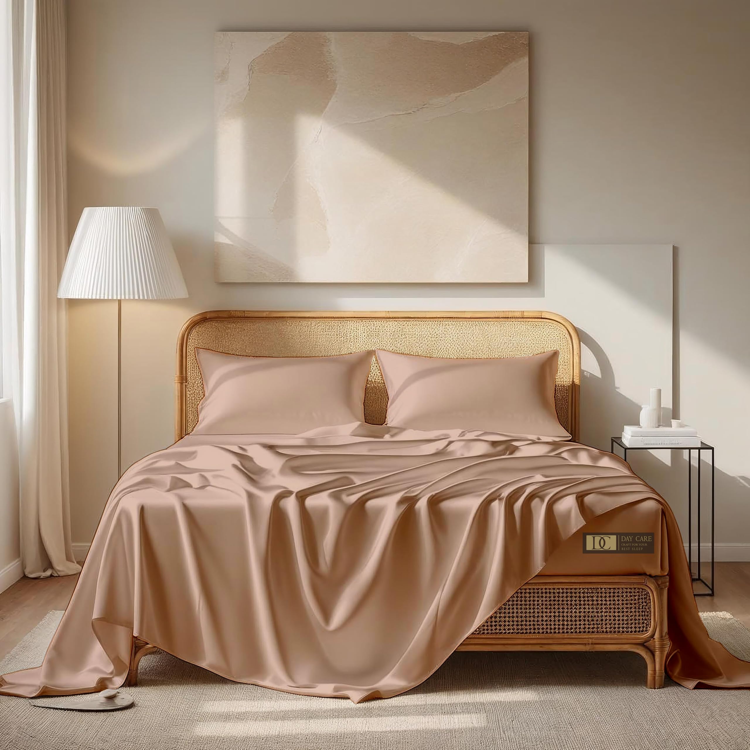 King Size Satin Bedsheets - Luxurious Midnight Black -16 King Size Satin Bedsheets - Luxurious Midnight Black -16