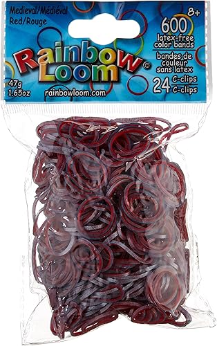 Miniatura 8 de Arco Iris telar bandas de goma azul marino con 24C-Clips (600Count)