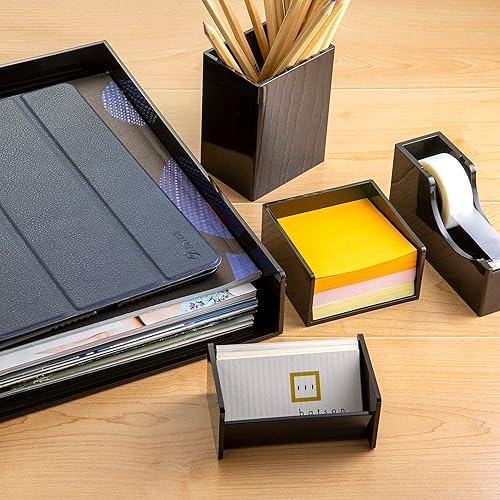 Miniatura 4 de Officemate Organizador de escritorio 5 piezas, negro (21546)