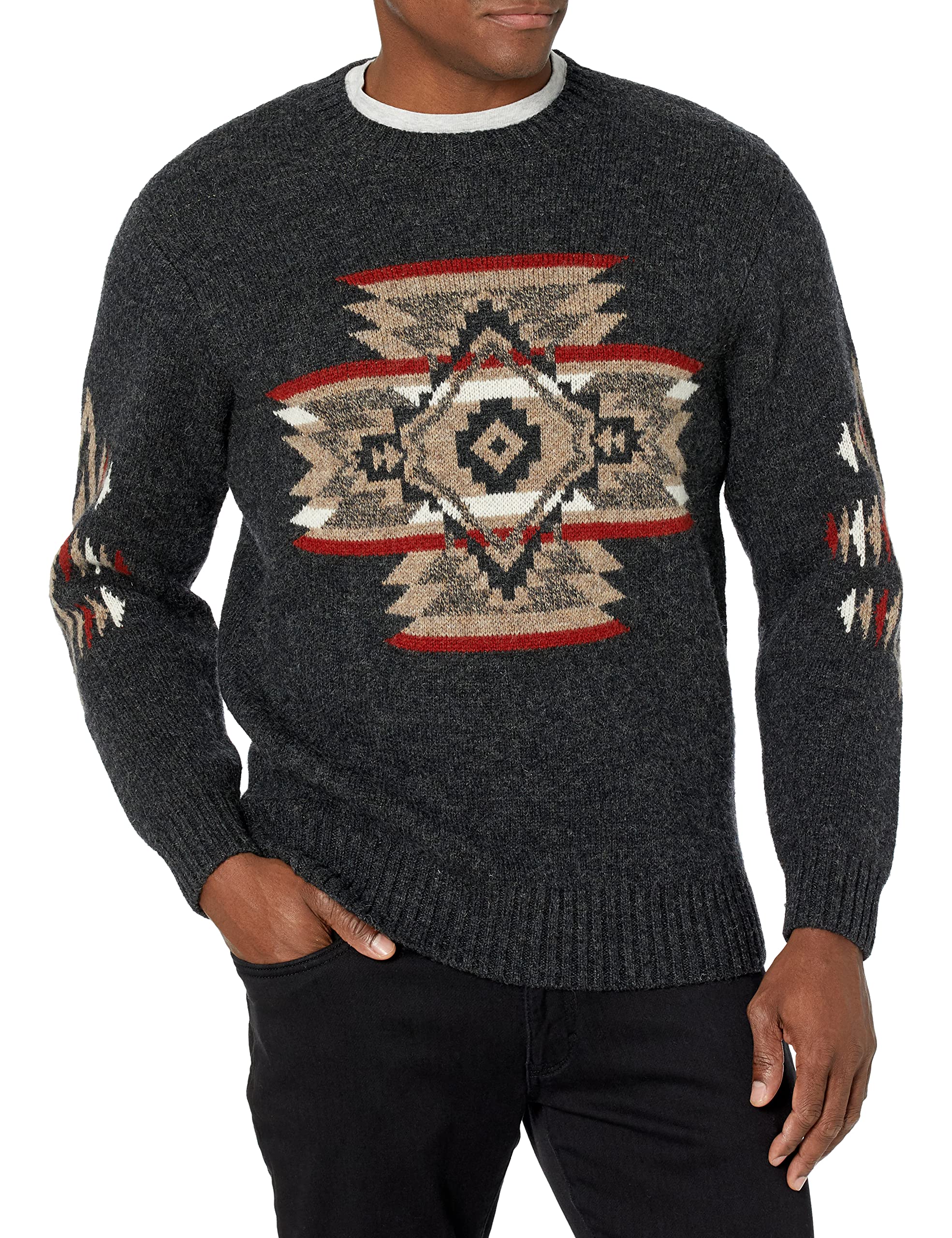 mens Shetland Rock Point Crew Sweater Pullover Sweater