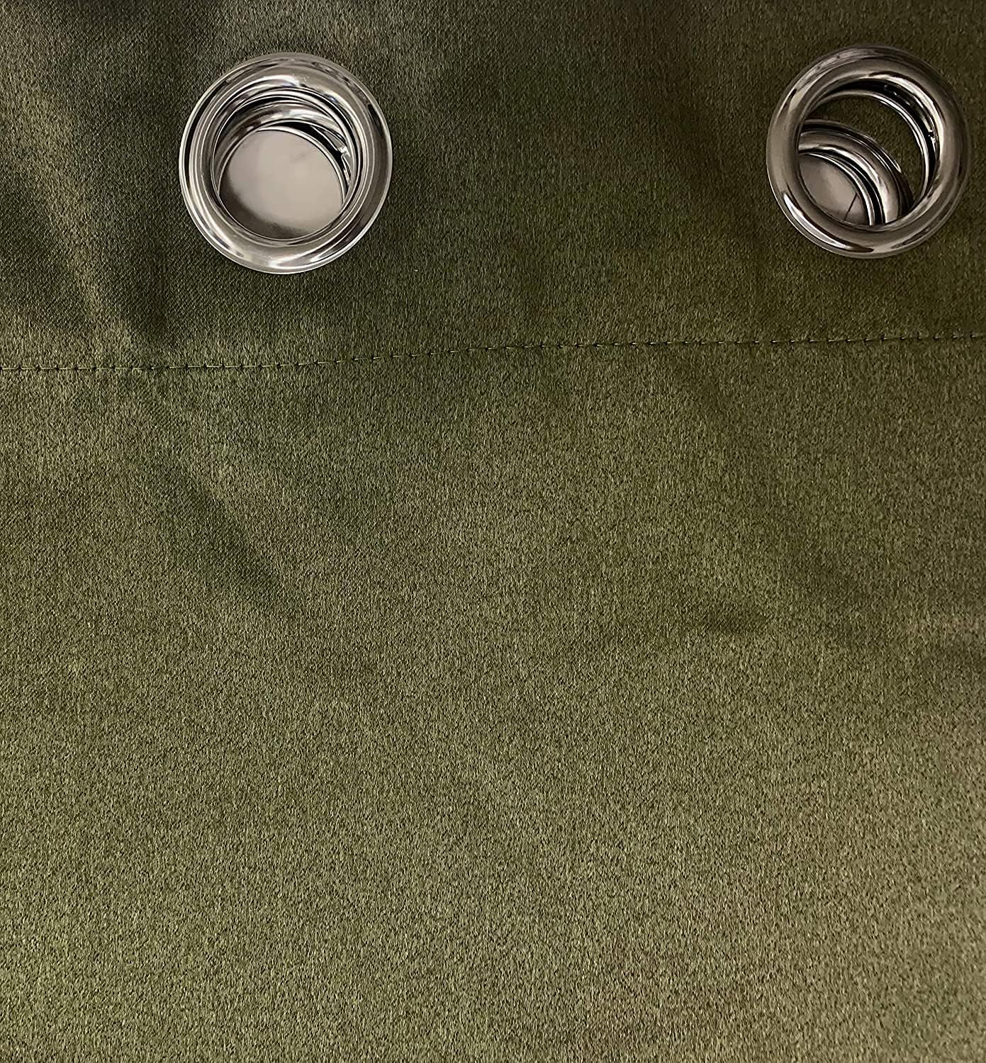 Ikiriska Blackout Extra Long Curtain. 12-24 ft Long Darkening Custom Made Drape (Shiny Peanut, 50" Wx288 L)