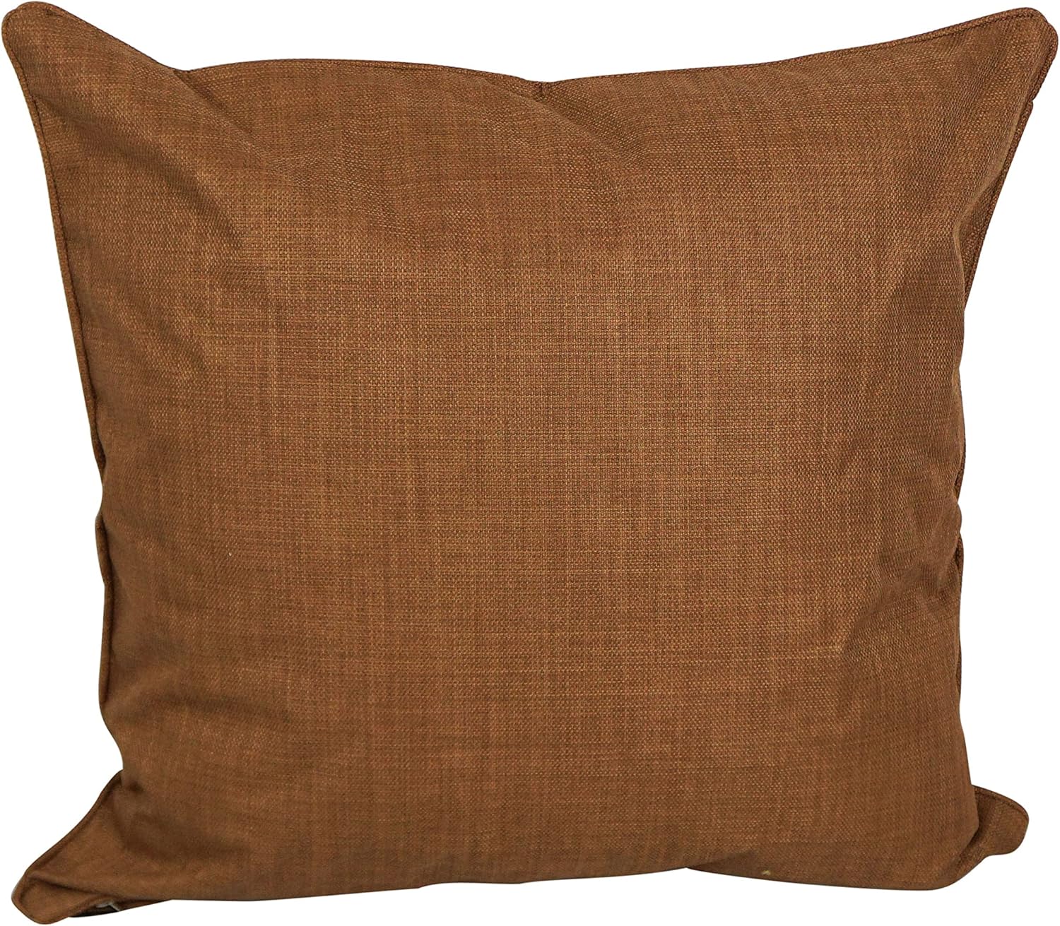 Blazing Needles Indoor/Outdoor Square Corded Throw Pillow, 25", Mocha 2 Count