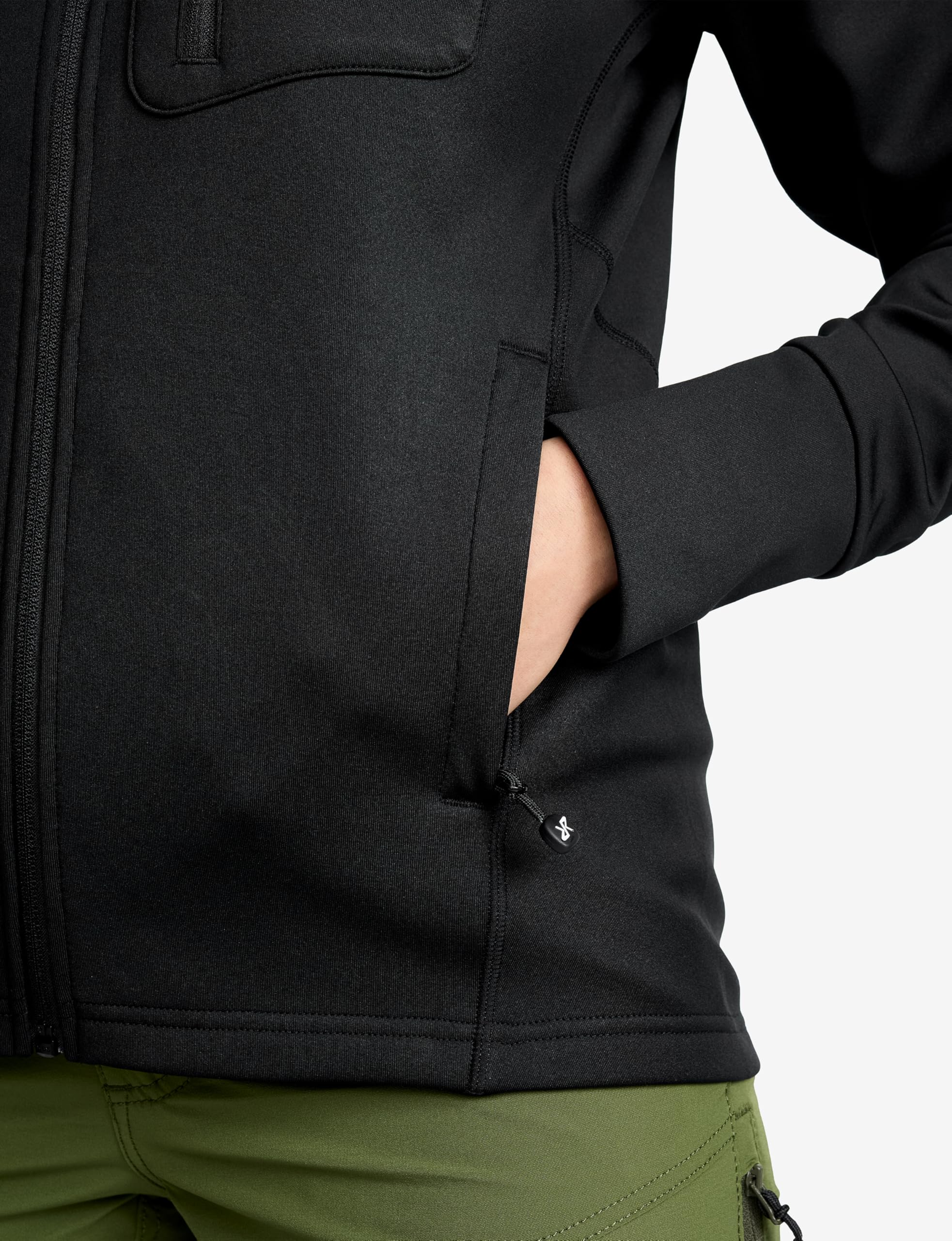 RevolutionRace Evolution Stretch Fleece Hoodie für Damen, Zip Hoodie für Wandern und Outdoor-Aktivitäten