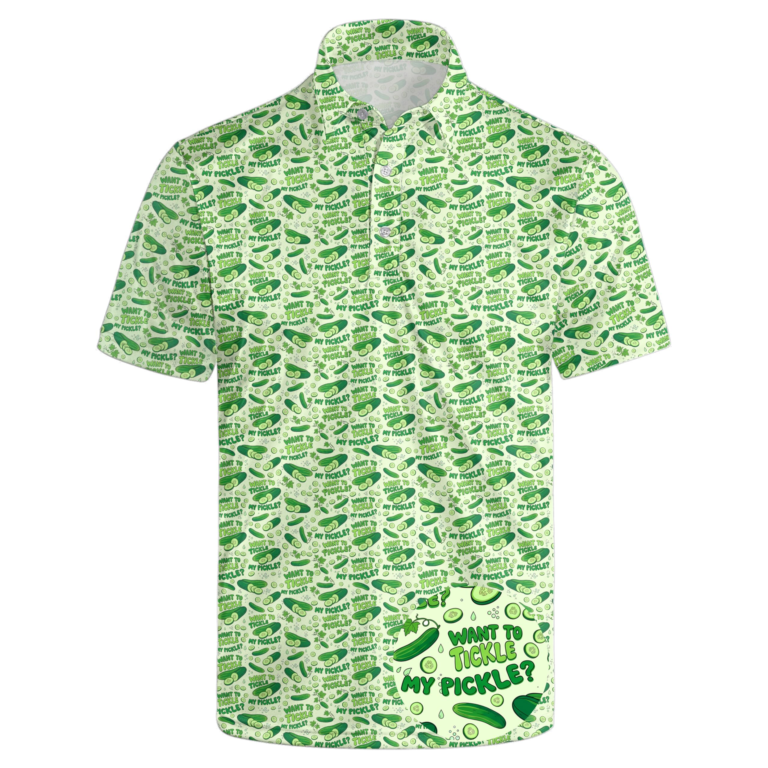 Men's Funny Golf Shirt Short Sleeve, Casual Polo Shirts for Men