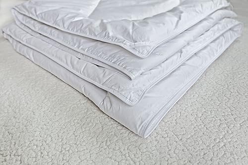 Miniatura 4 de Edredón de plumón alternativo 100% lana de alpaca peruana, con control térmico hipoalergénico para todas las estaciones, totalmente sostenible