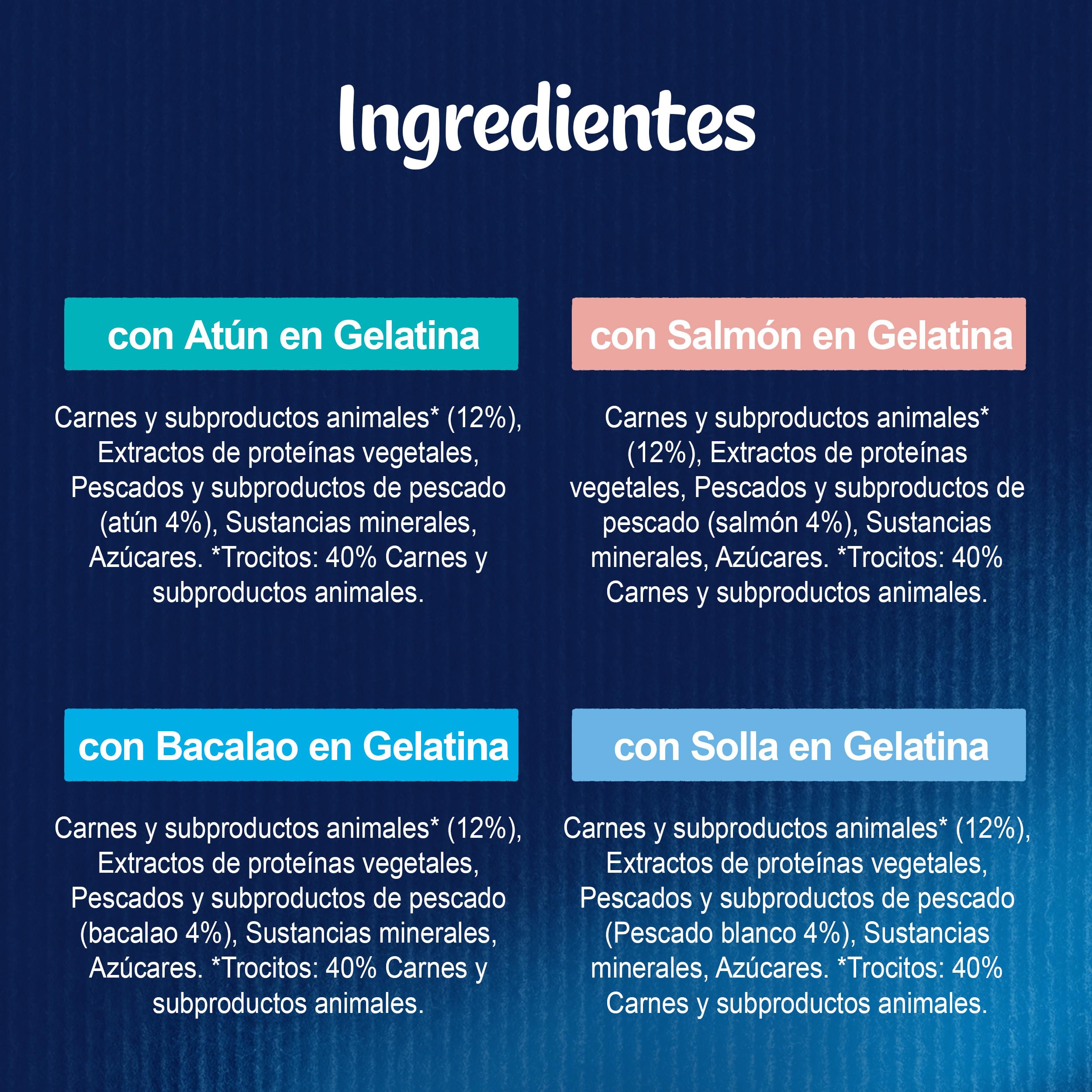 FELIX Fantastic, Comida Húmeda para Gato Adulto, Gelatina, Surtido de Atún, Salmón, Bacalao y Solla, 6 Packs de 12 Sobres de 85 g. (72 Sobres)